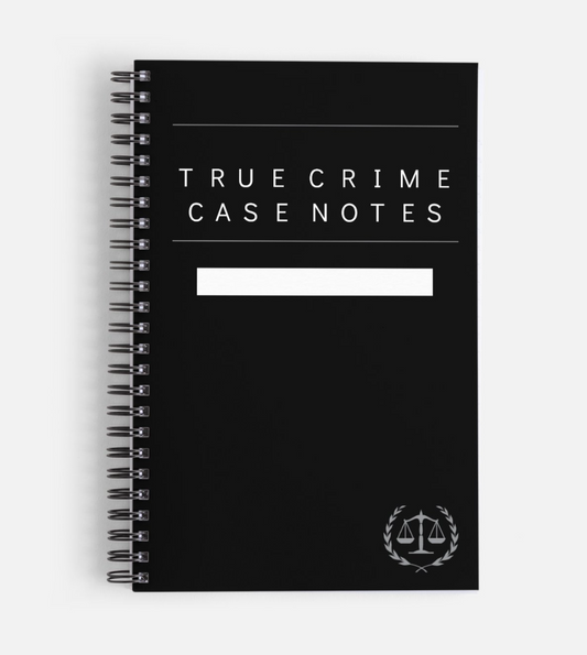 True Note Notebook For Criming Out Loud | True Crime Clothing & Gifts for Enthusiasts