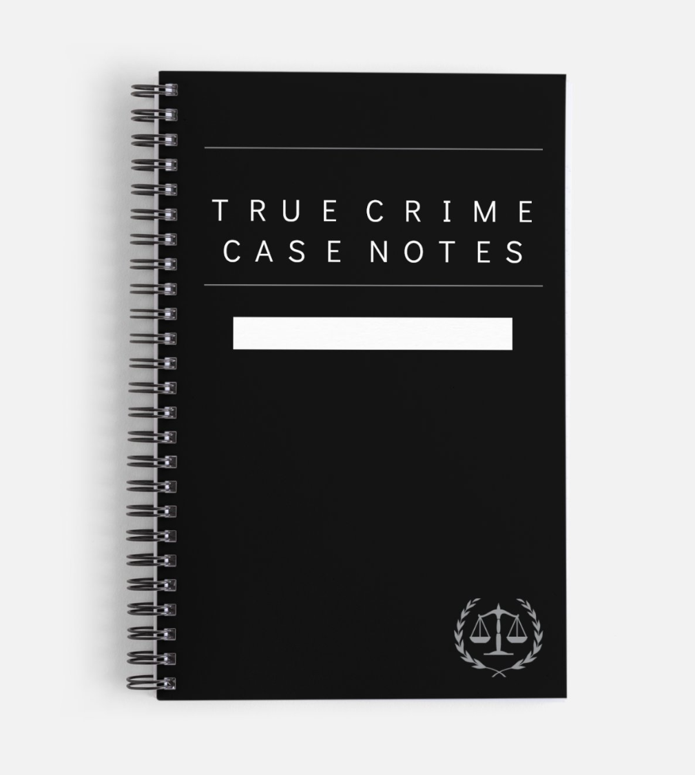 True Crime Case Notes Notebook True Crime Gifts